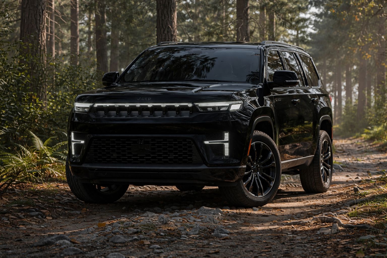 Luxury black car service Miami